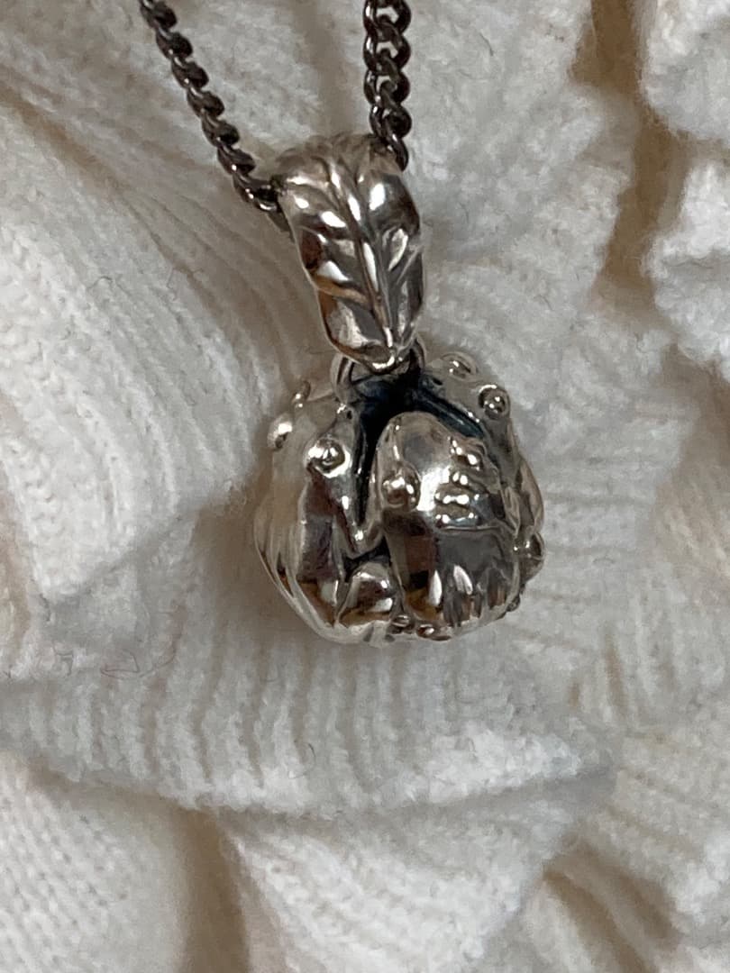 刻印 かすう工房 蛙玉 蛙 おたまじゃくし ペンダント トップ チャーム