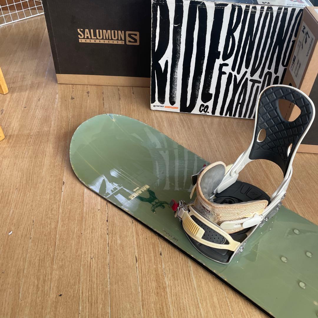 BURTON×RIDE　バイン付きスノーボードセット　テリエモデル　バートン