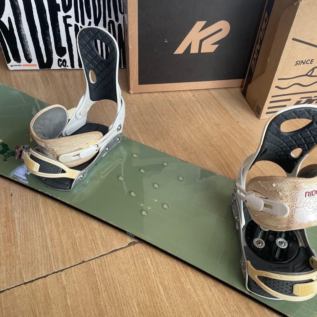 BURTON×RIDE　バイン付きスノーボードセット　テリエモデル　バートン