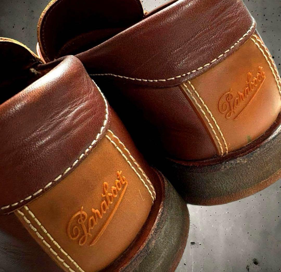 美品 パラブーツ Veritable Mocassin レザー モカシン27cm