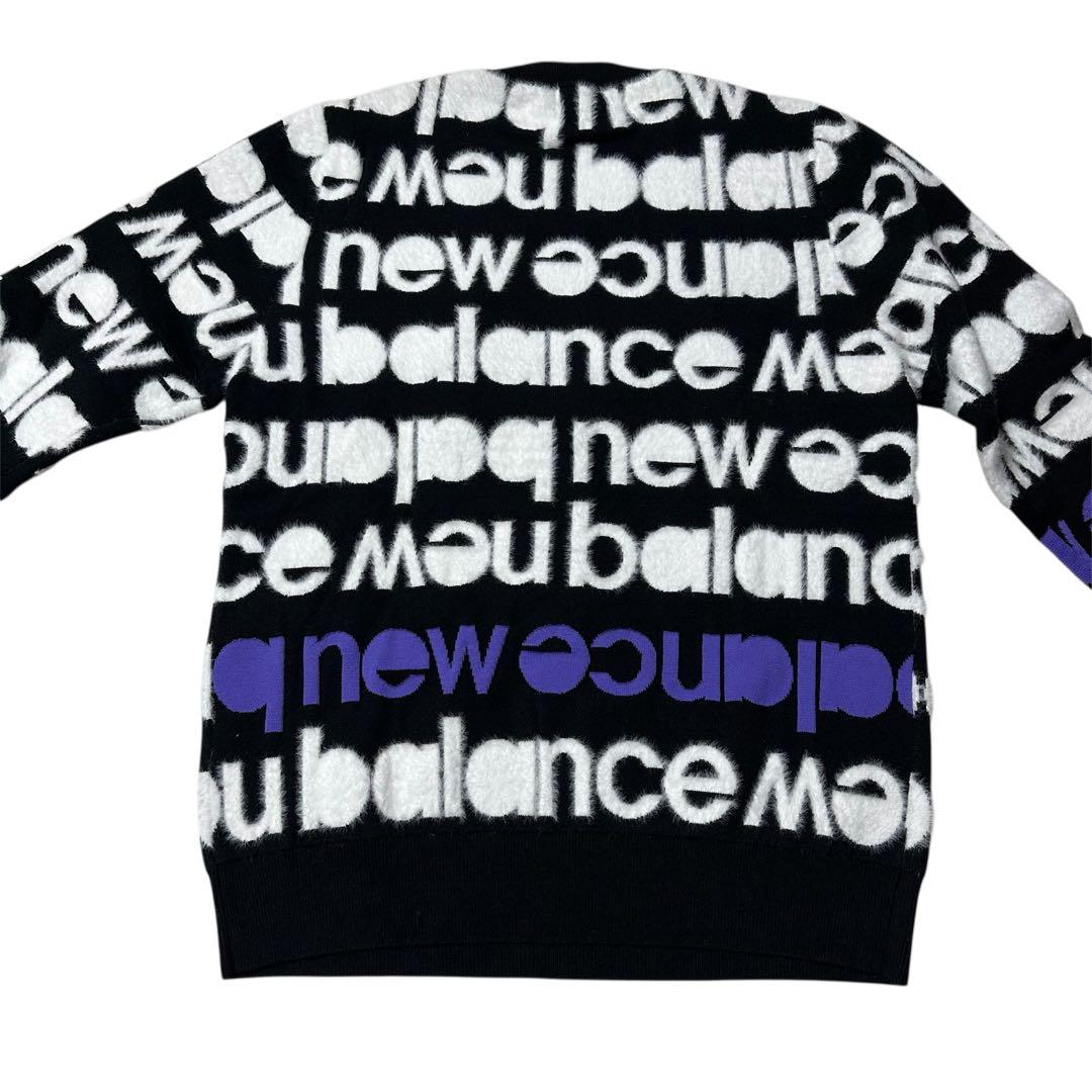 【New Balance】 ロゴジャガード クルーネックニット 新品未使用 L