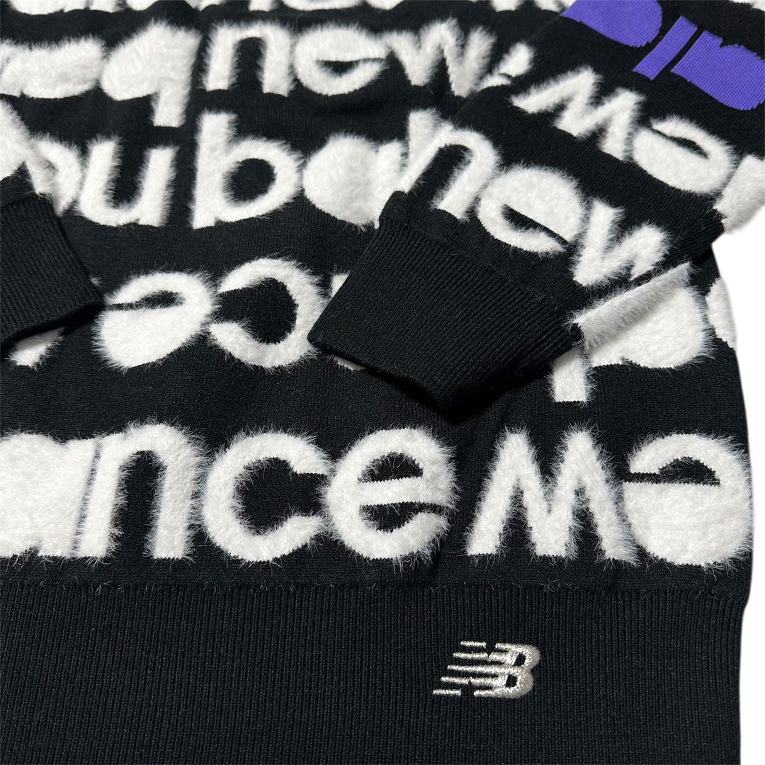 【New Balance】 ロゴジャガード クルーネックニット 新品未使用 L
