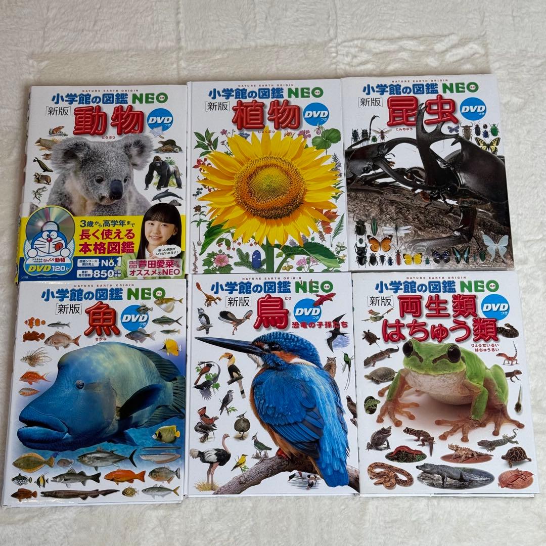 小学館の図鑑NEO 11冊セット 新版 DVD付属あり