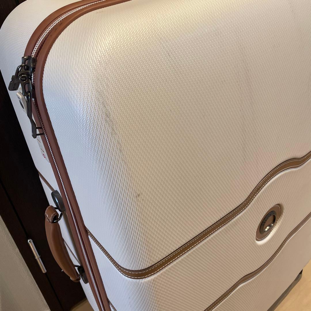 DELSEY ホワイト 110L キャリーケース