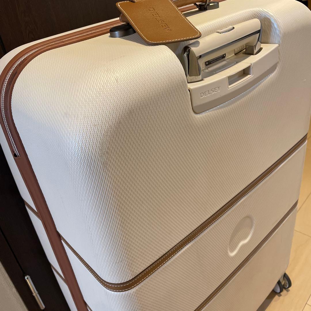 DELSEY ホワイト 110L キャリーケース