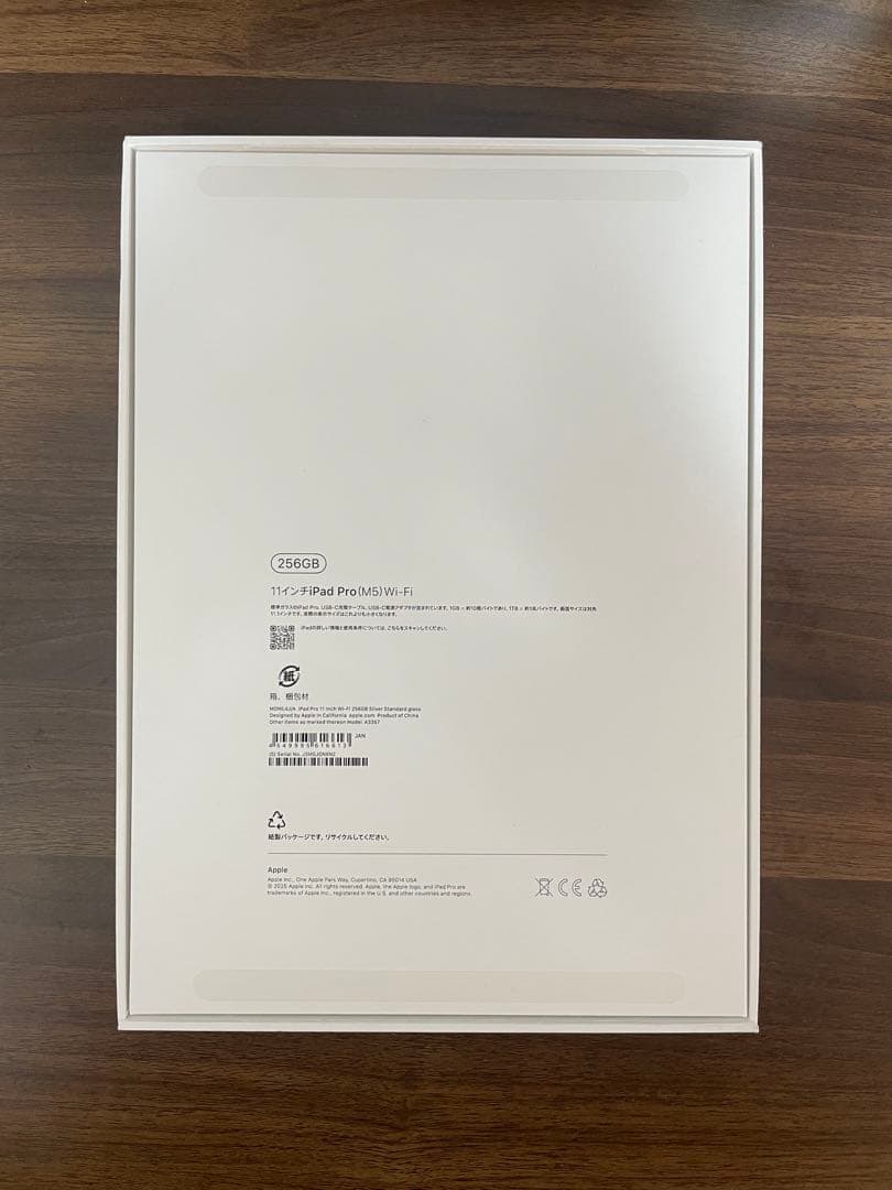 【美品】iPad Pro M5 11インチ 256GB 本体
