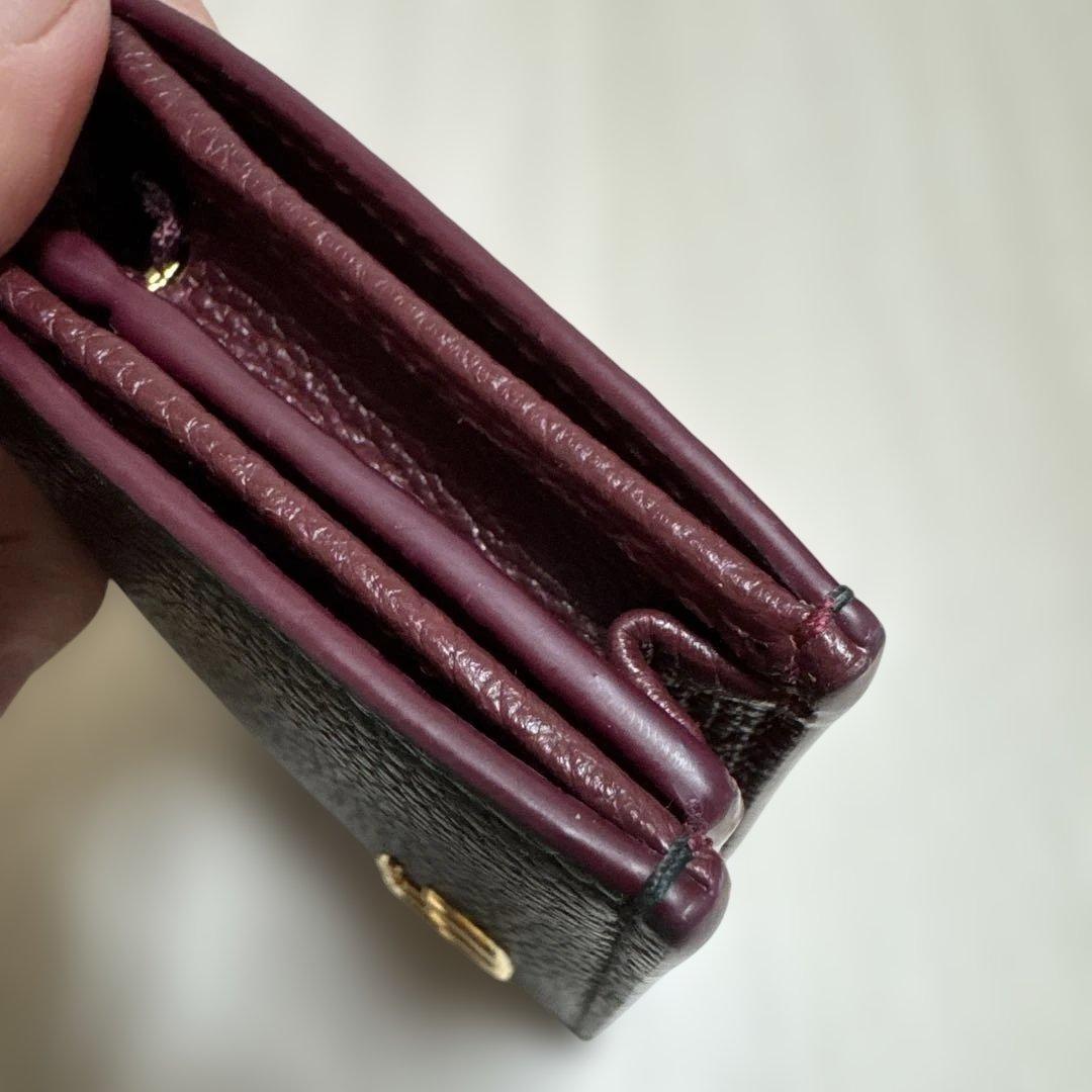 GUCCI ダブルGバイカラースモールウォレット ブラック