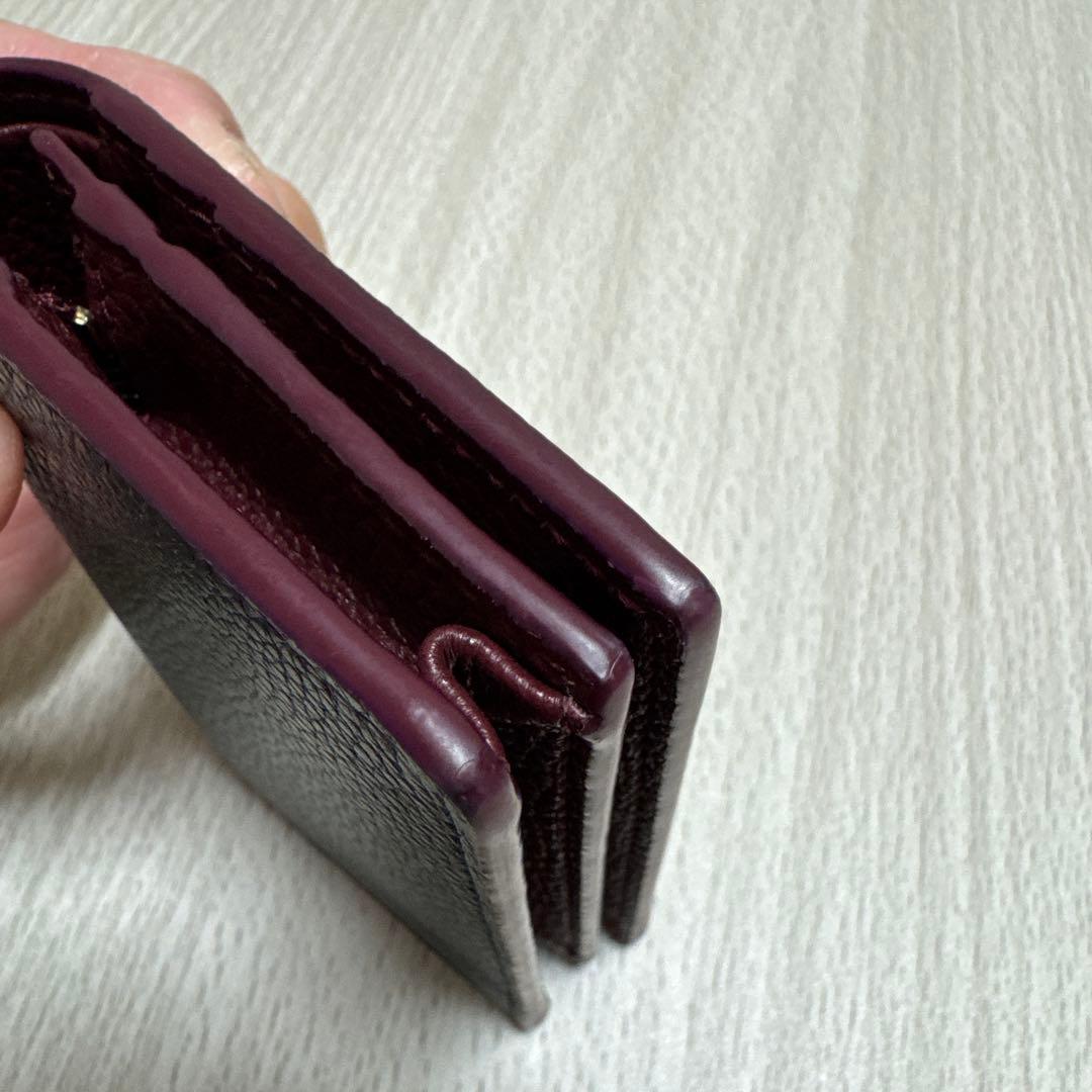 GUCCI ダブルGバイカラースモールウォレット ブラック