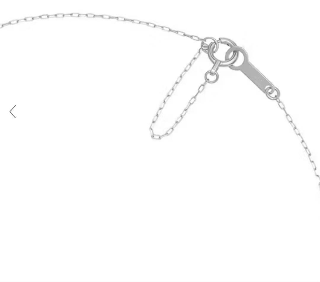 ［新品未開封、ケース付き］（定価33000）K10ホワイトゴールド ネックレス