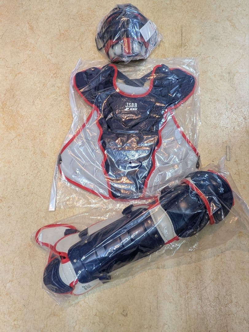 SSK キャッチャー防具 3点セット 専用バッグ付き