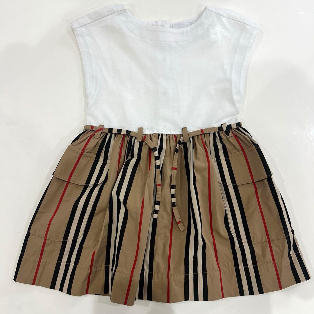 Burberry ストライプワンピース18M（86cm）