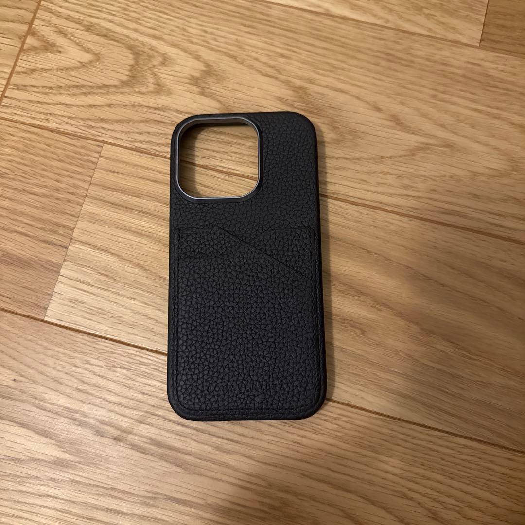 BONAVENTURA ブラックレザーケース　iPhone16PRO