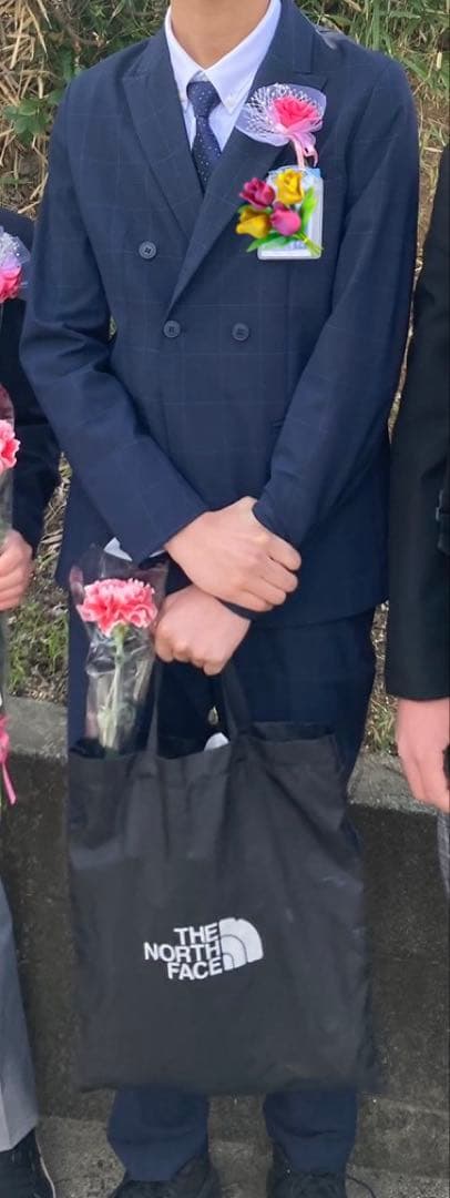 ZARA 164 スーツ　セット　卒業式　セレモニー　160 ネイビー　チェック