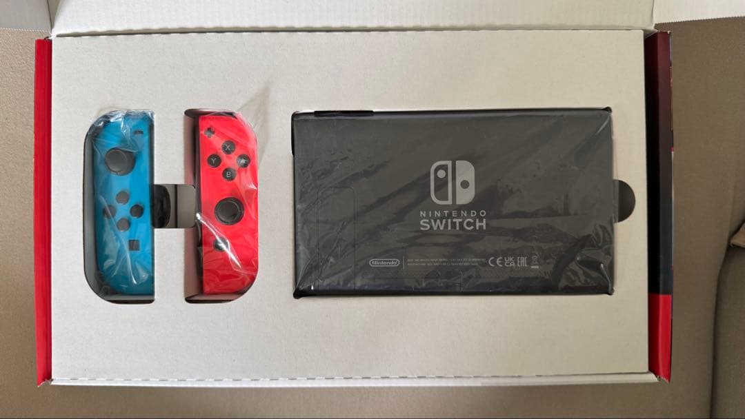 【microSD付】Nintendo Switch 本体フルセット 青/赤