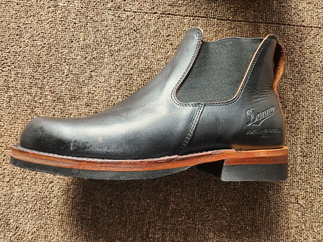 Danner ダナー レザー サイドゴアブーツ Vibramソール USA製　黒