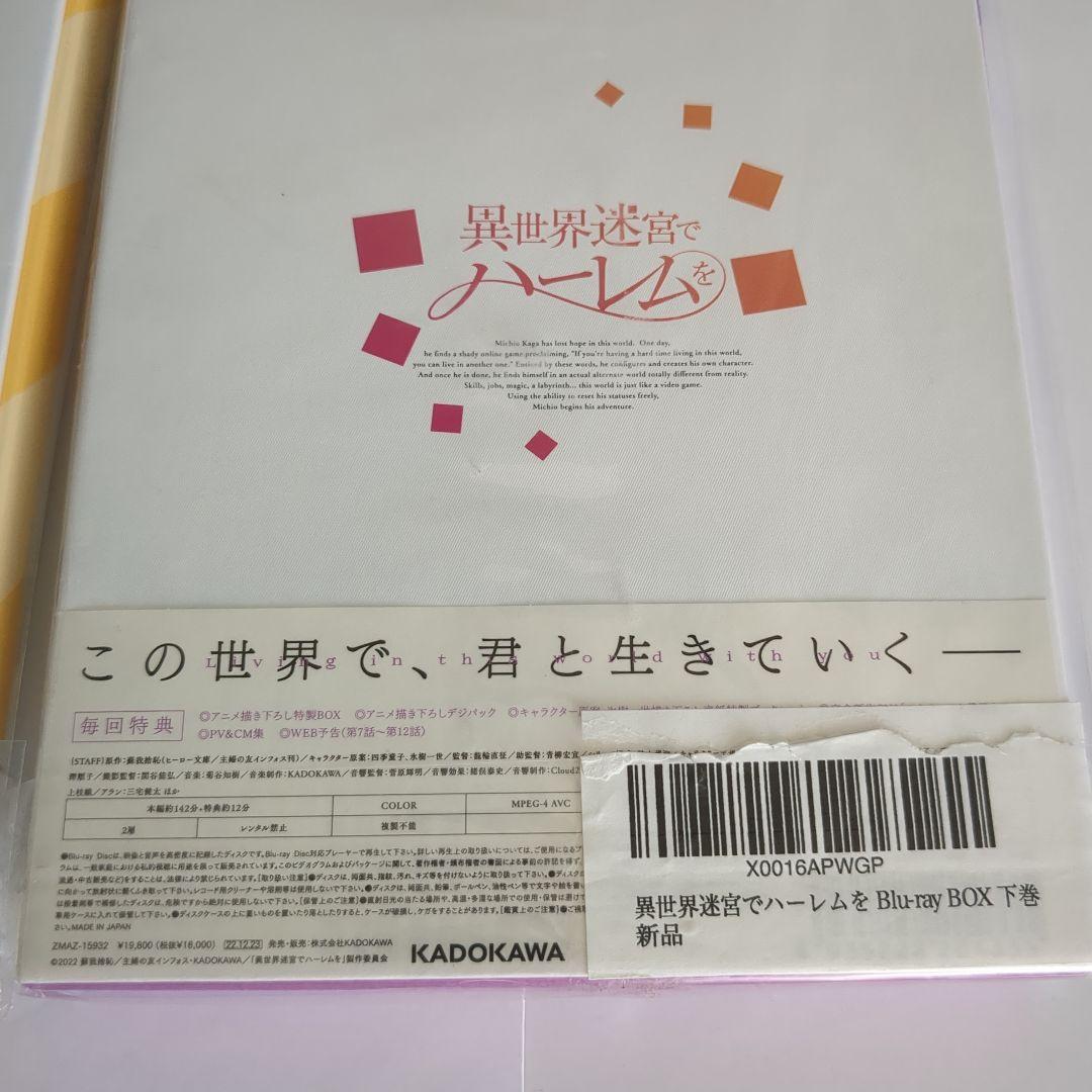 異世界迷宮でハーレムを Blu-ray BOX 上下巻セット