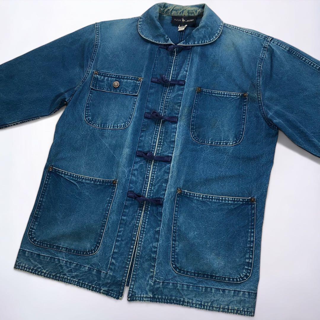 80s RALPH LAUREN インディゴ チャイナ ジャケット POLO