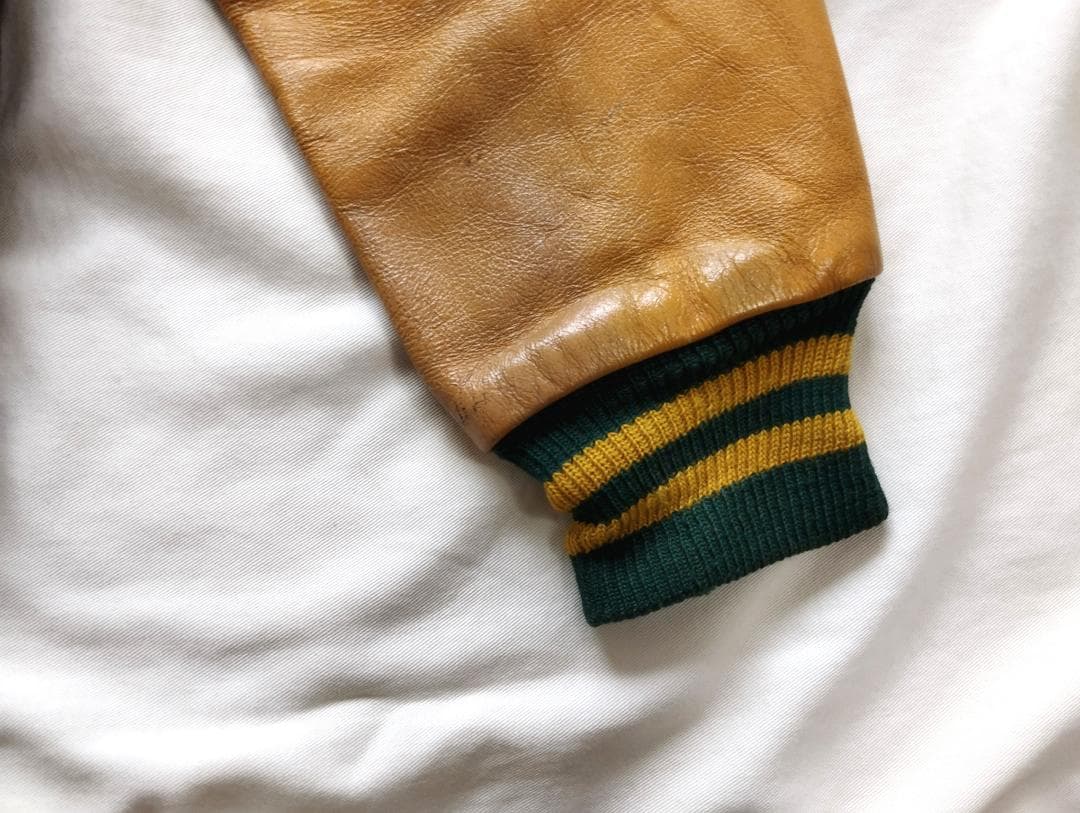 【Vintage】Delong スタジャン　USA製 ７０ｓデビル　スカル