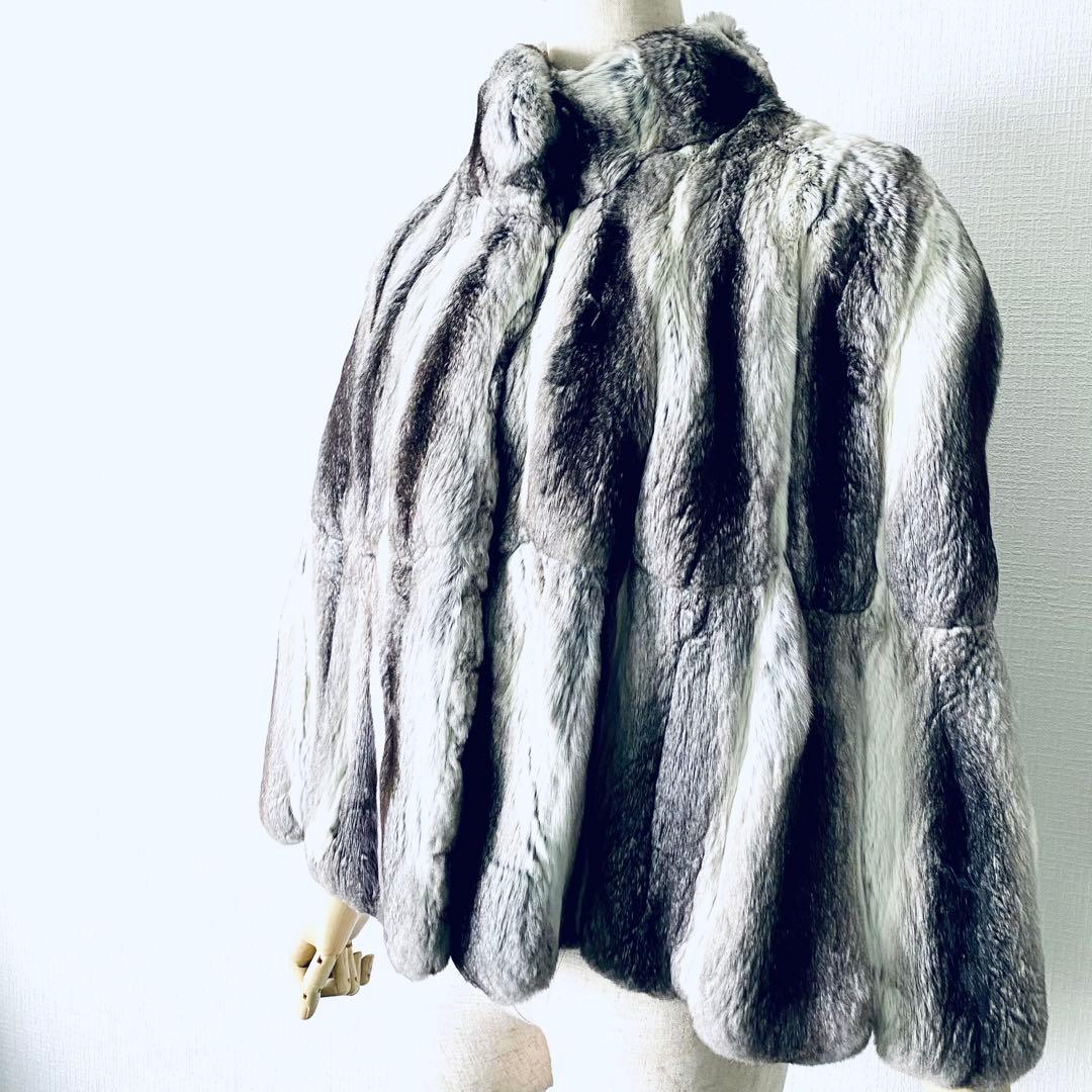 新品同様✨◆THE BANG◆200万 デンマーク王室御用達チンチラケープコート