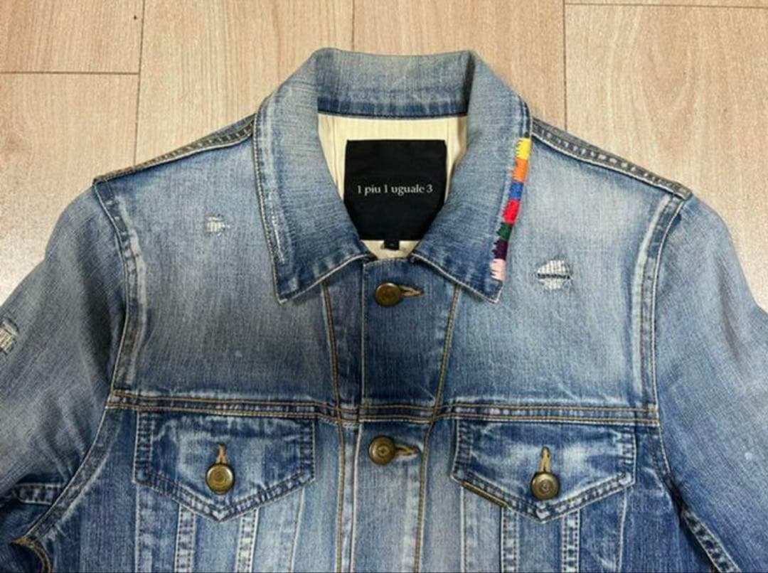 1piu1uguale3 セットアップ レインボーステッチ　Gジャン Gパン