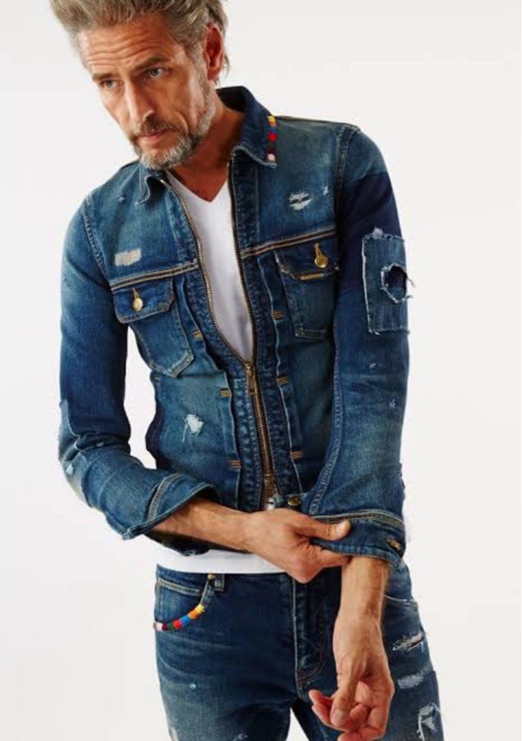 1piu1uguale3 セットアップ レインボーステッチ　Gジャン Gパン