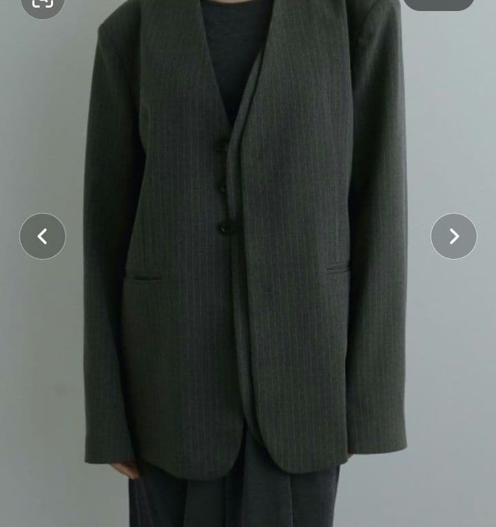 S*様 anuke Collarless Over Jacket　38