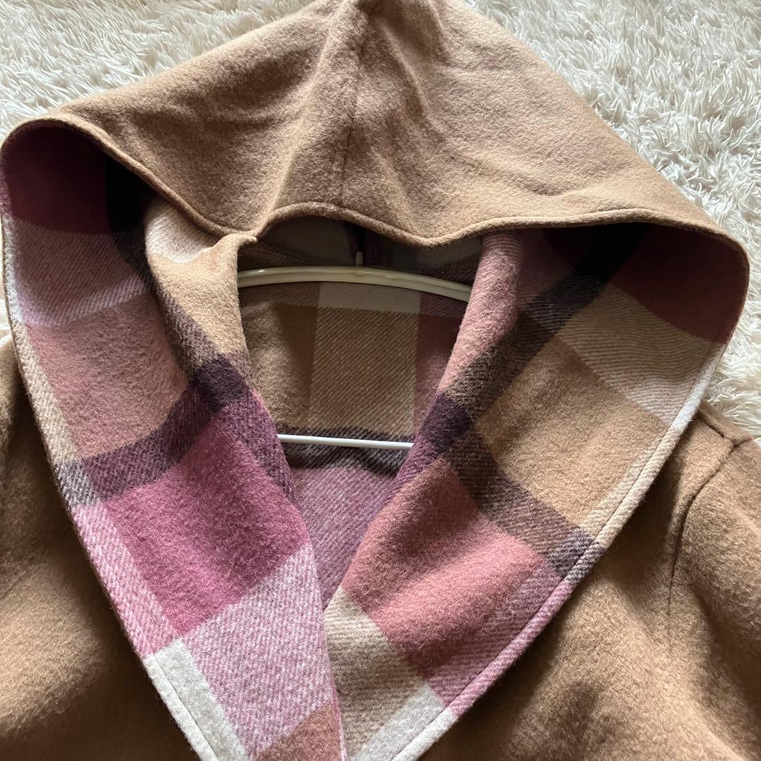 未使用品⭐️ リバーシブル✨クレストブリッジチェックダブルフェイスロングコート36