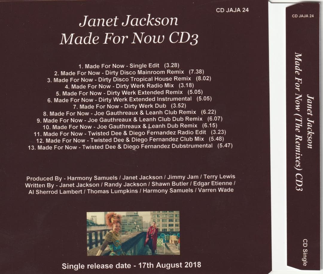 Janet Jackson　Made For Now　貴重 13リミックスCD