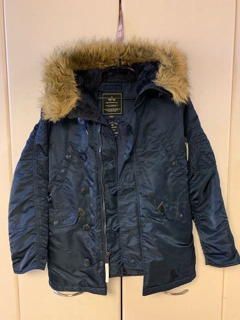 Alpha × チャオパニック N3Bフライトジャケット ネイビー S