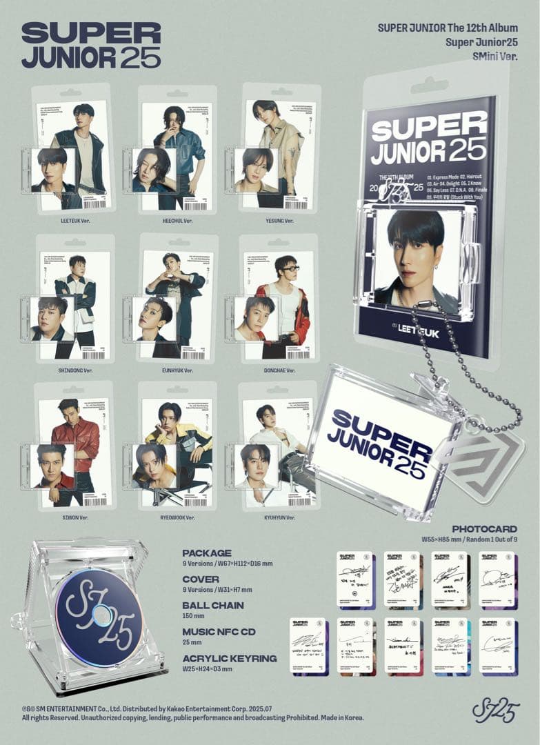super junior 25 ドンヘ トレカ SMini photo book