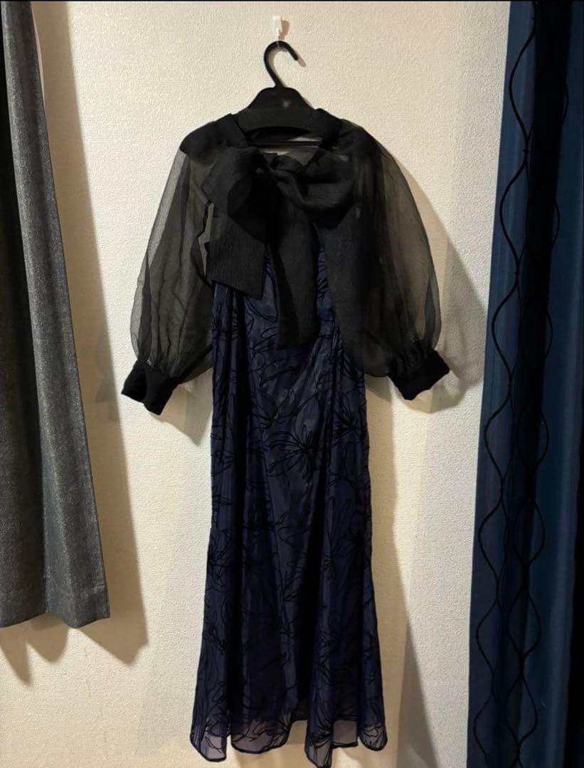 Dorry Doll ボウタイボレロセットドレス　ブルー