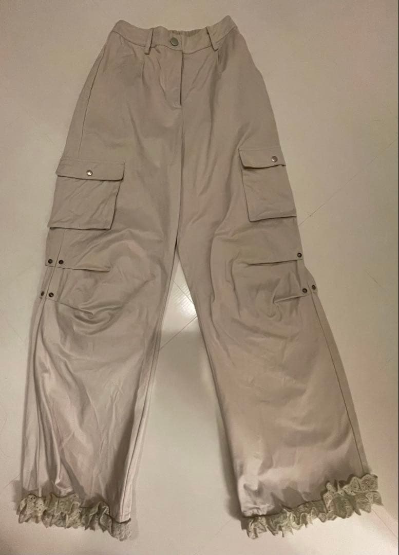 パンツ muguet side tuck long pants