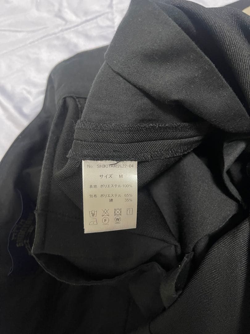 SHIKITARI ブラック フレアパンツ