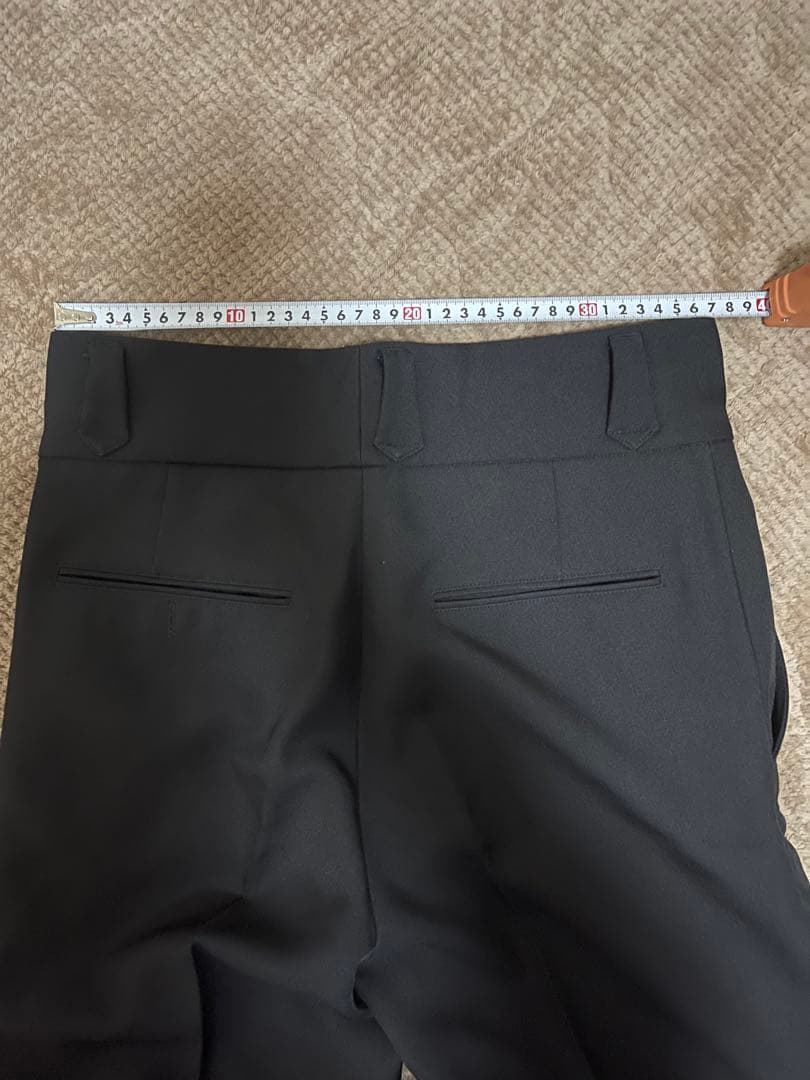 SHIKITARI ブラック フレアパンツ