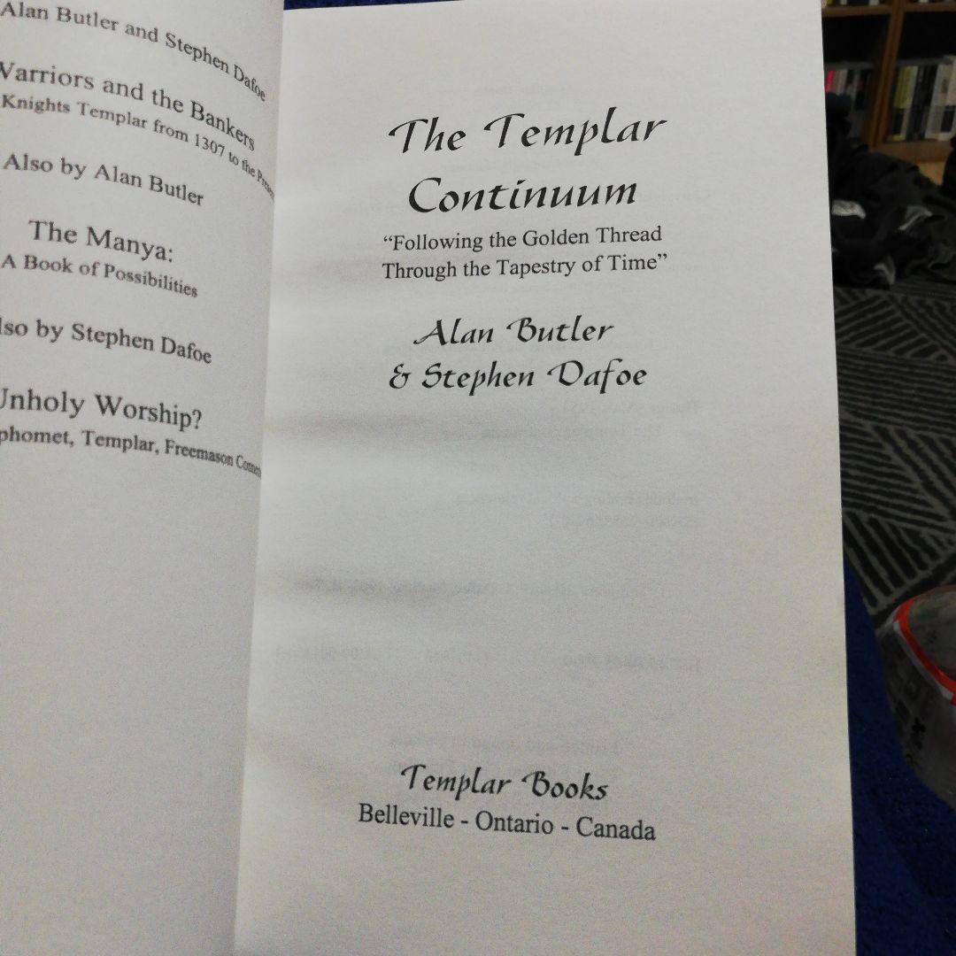 洋書 The Templar Continuum by Alan Butler