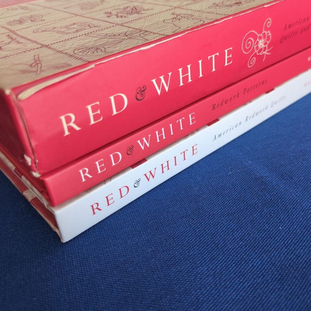 RED & WHITE レッドワークキルト 図案集 解説本 2冊セット
