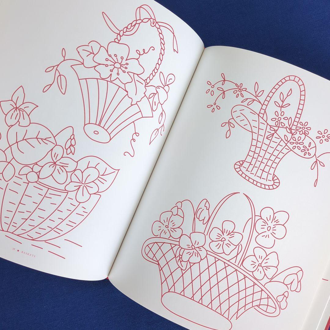 RED & WHITE レッドワークキルト 図案集 解説本 2冊セット