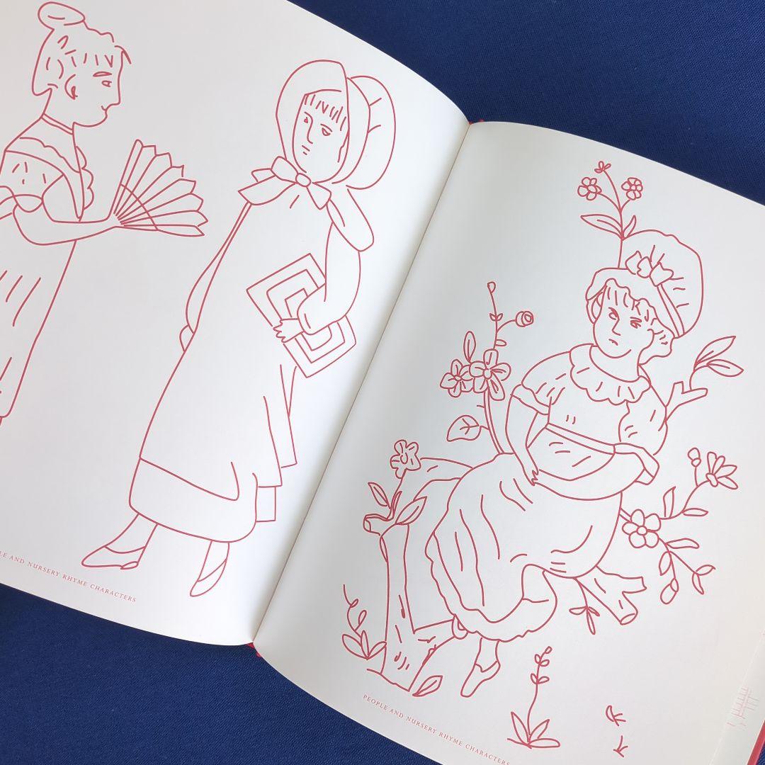 RED & WHITE レッドワークキルト 図案集 解説本 2冊セット