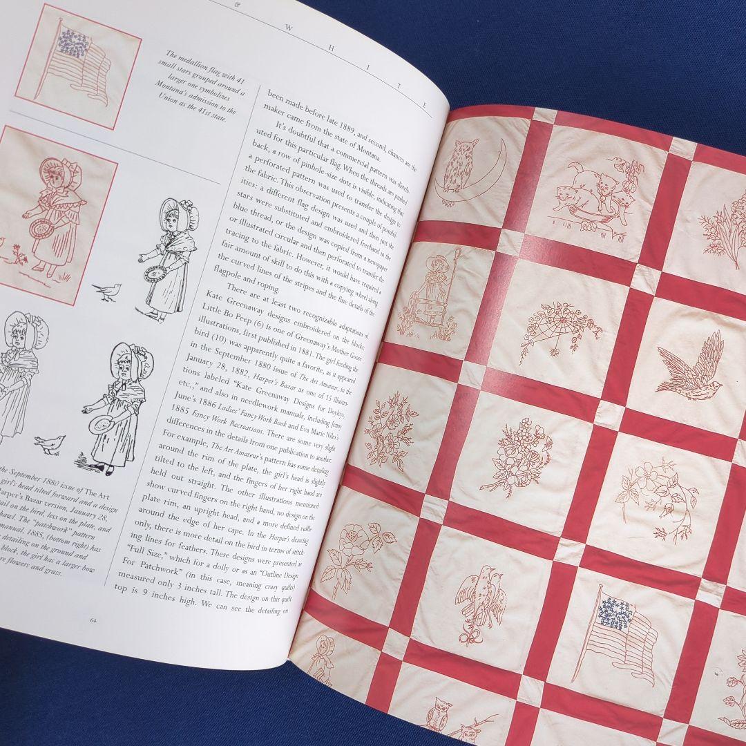 RED & WHITE レッドワークキルト 図案集 解説本 2冊セット