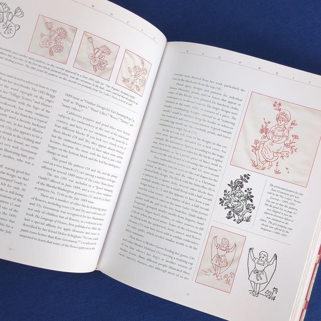 RED & WHITE レッドワークキルト 図案集 解説本 2冊セット