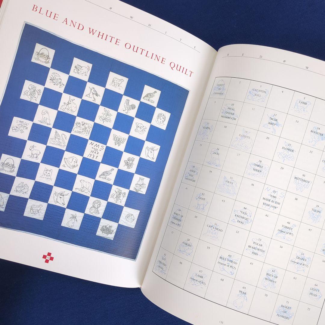 RED & WHITE レッドワークキルト 図案集 解説本 2冊セット