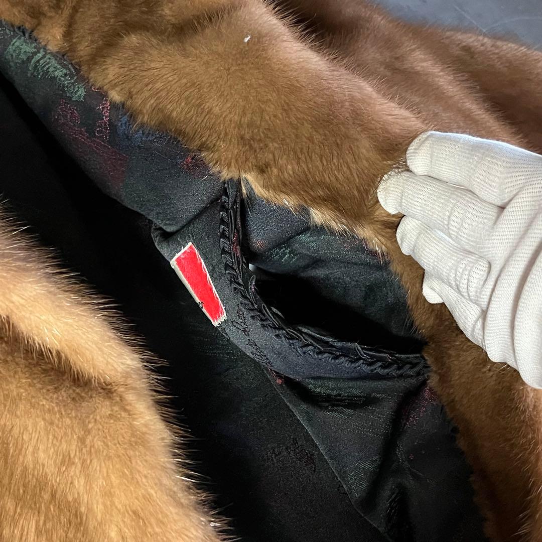 SAGAMINK ミンクコート Ranched Mink ブラウン リアルファー