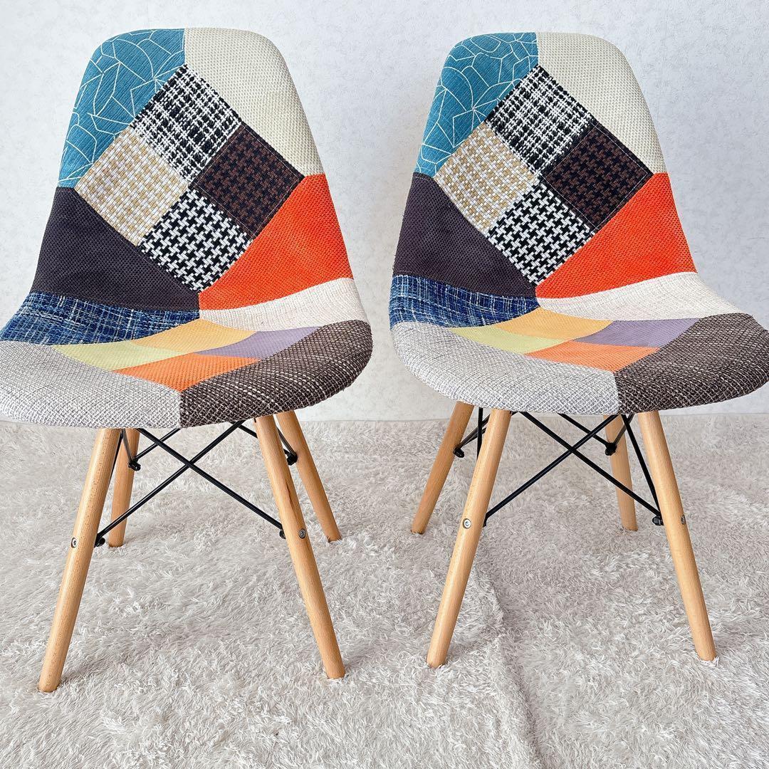 ティナ様リクエスト品】ダイニングチェア 2脚セット イームズチェア イス 家具