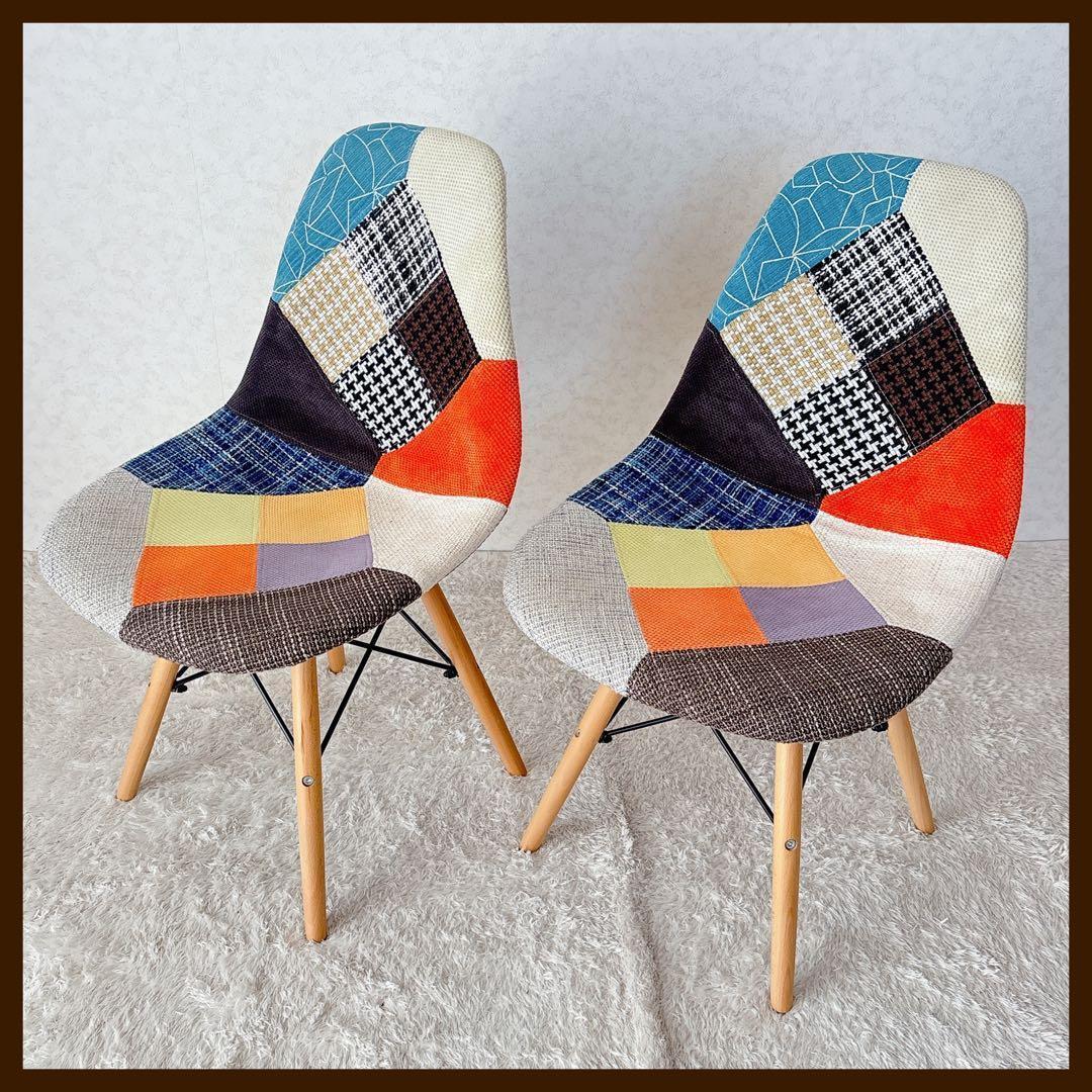 ティナ様リクエスト品】ダイニングチェア 2脚セット イームズチェア イス 家具