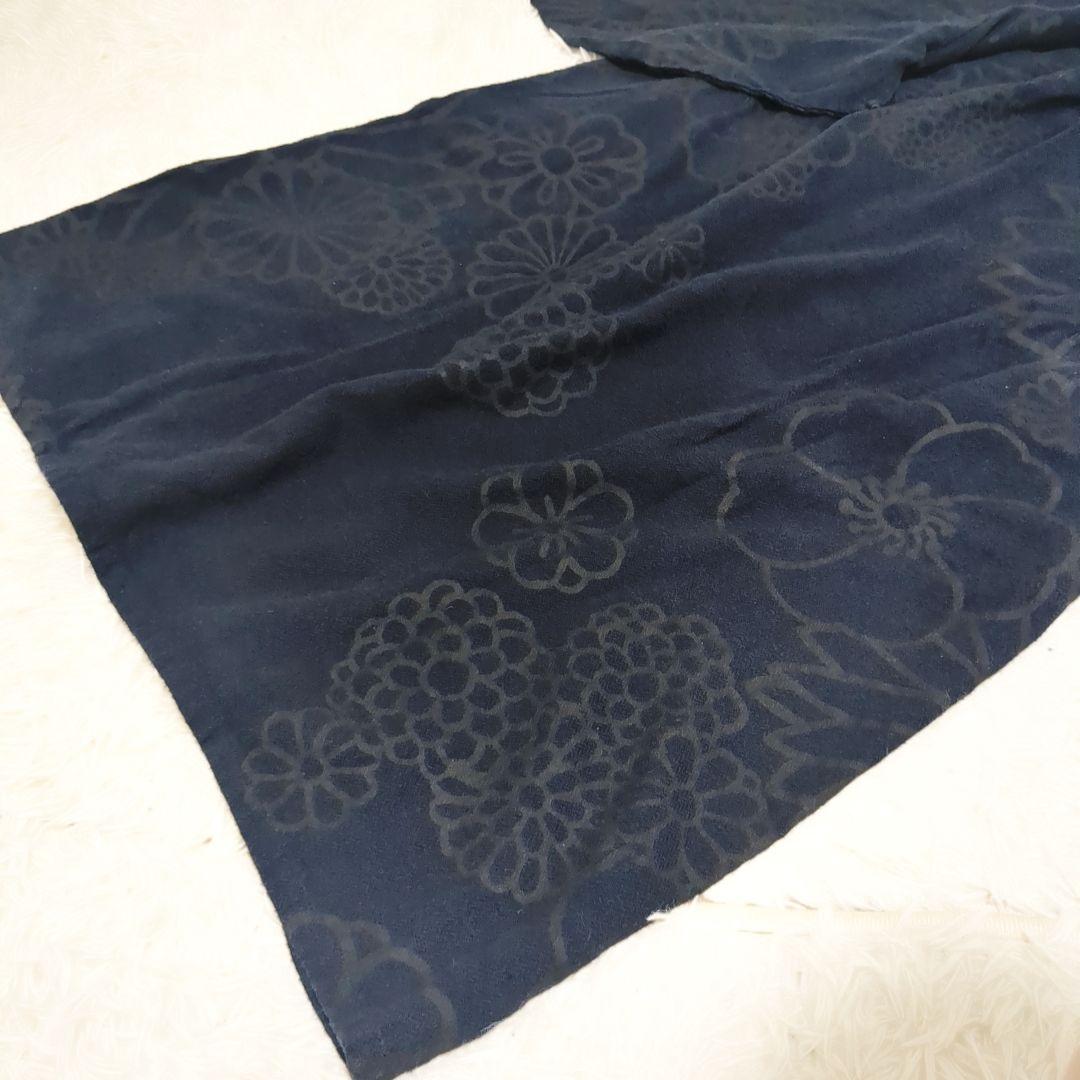 SOU・SOU ソウソウ 手捺染 和柄　ワンピース　ネイビー 花柄 Mサイズ