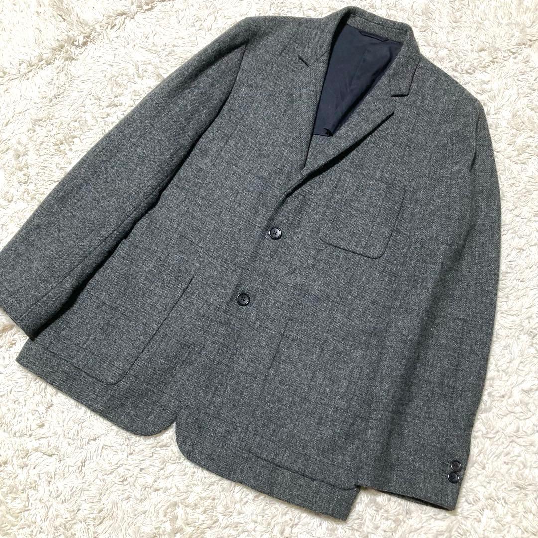 マーガレットハウエル ツイード ウィンドウペンチェック テーラードジャケット L