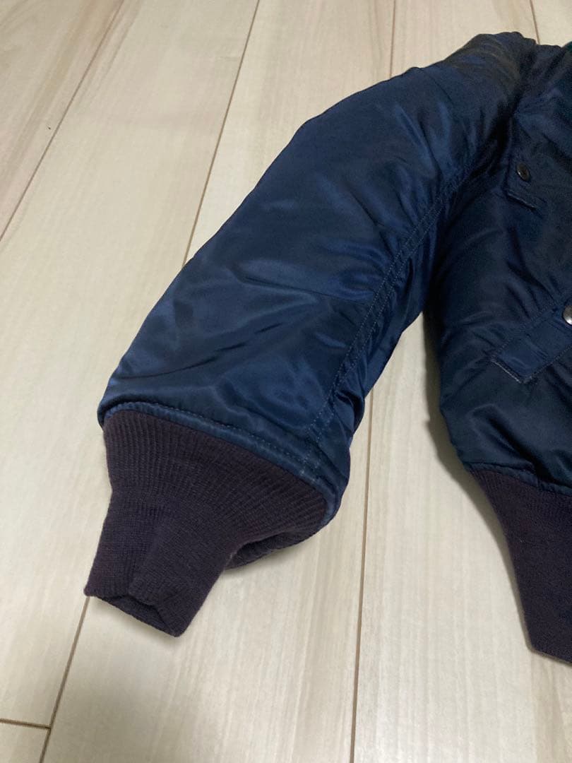 50s復刻 米国製 アルファ B-15C フライトジャケット ネイビー 38