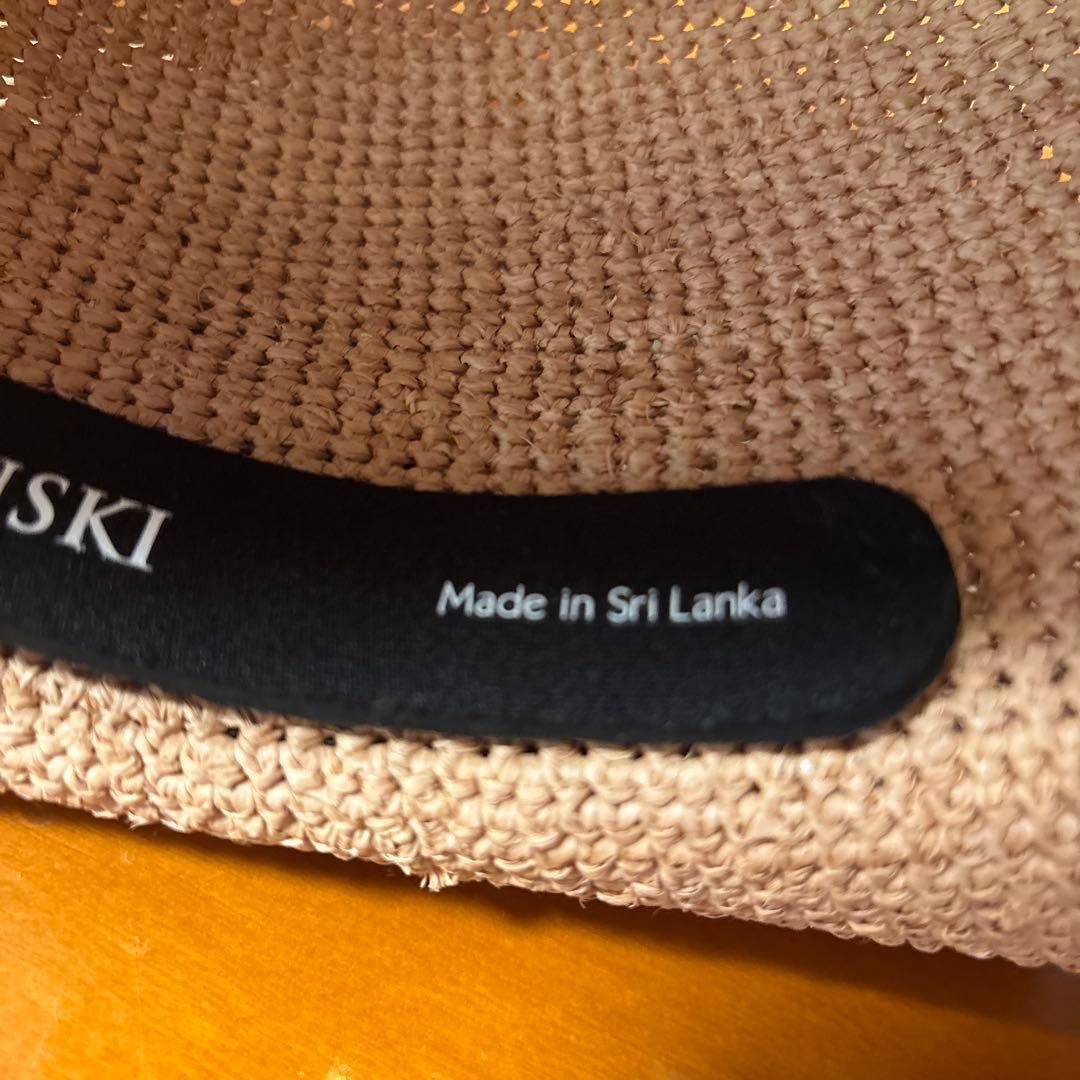 レディース　ヘレンカミンスキー　ラフィアハット/未使用に近い