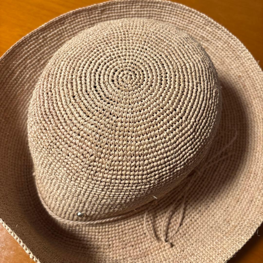 レディース　ヘレンカミンスキー　ラフィアハット/未使用に近い