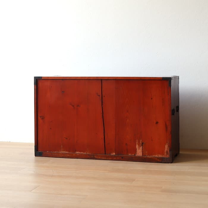 アンティーク 引出し4杯 3段 和箪笥 ローチェスト 古家具 テレビ台